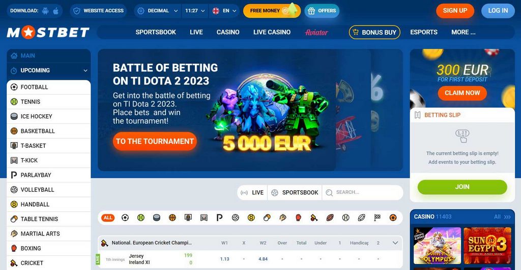Mostbet Betting Markets