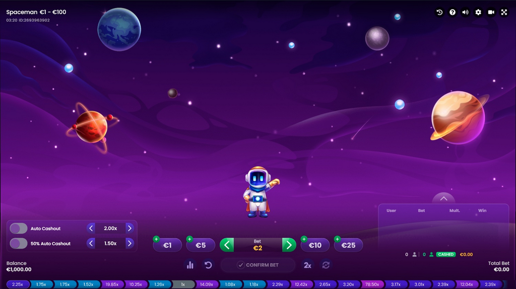 Spaceman Review (2025) - RTP & Free Spin